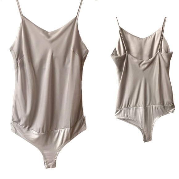 NWT Reset by Jane satin cami bodysuit with cheeky bikini bottom S,M,L - Picture 2 of 8